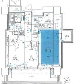 ザ・コート神宮外苑 5階 間取り図