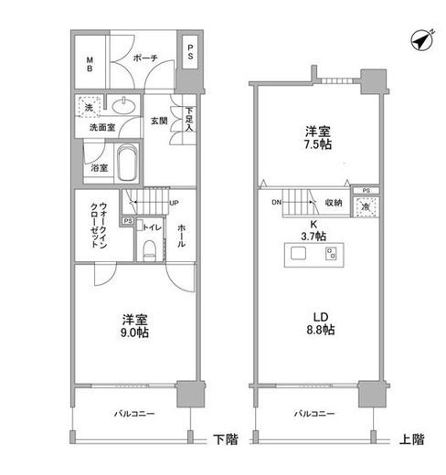 ラフィーヌ銀座 1112 間取り図