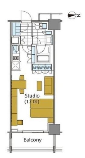 コンフォリア新宿イーストサイドタワー 925 間取り図