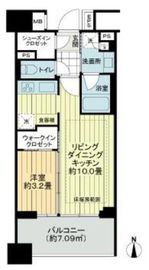 ネベル恵比寿 9階 間取り図