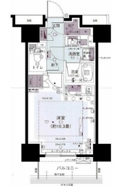 パークリュクス西新宿 9階 間取り図