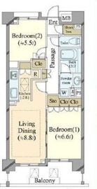 グランシーナ池之端UENO ONSHIKOEN 4階 間取り図