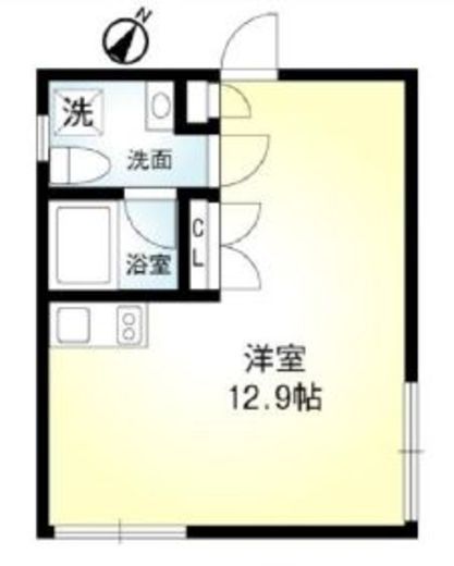 プリズムコート月島 101 間取り図