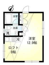 プリズムコート月島 401 間取り図