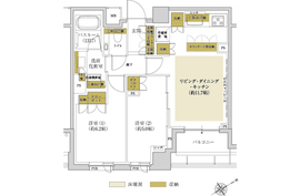 アトラス白金高輪 2階 間取り図