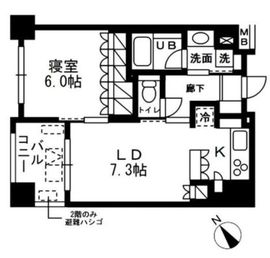 レジディア日本橋浜町 1005 間取り図