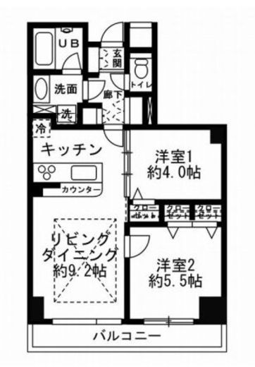 レジディア文京音羽 107 間取り図