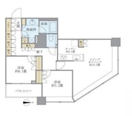 ブリリアタワー東京 12階 間取り図