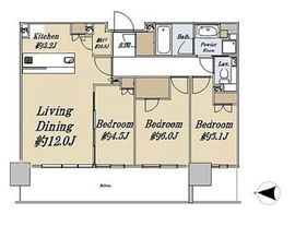 シティタワーズ東京ベイ 22階 間取り図