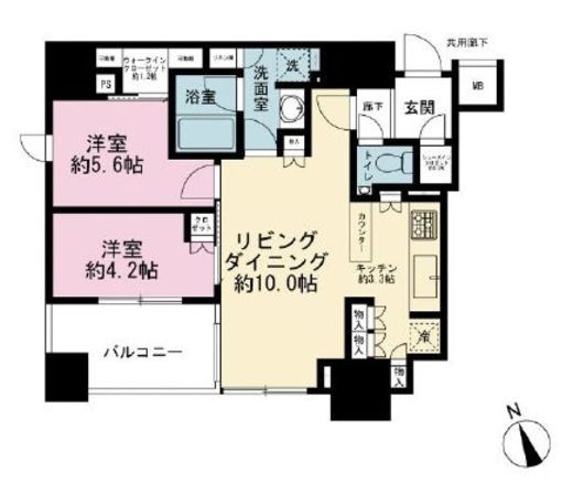 リビオレゾン新橋nex 11階 間取り図