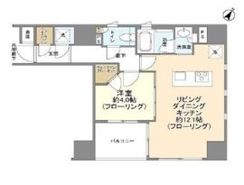 パークリュクス銀座8丁目mono 3階 間取り図