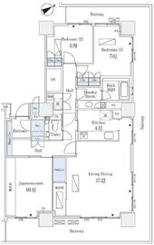 西新宿パークサイドタワー 20階 間取り図