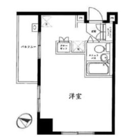 ジェントルエア神宮前 8階 間取り図