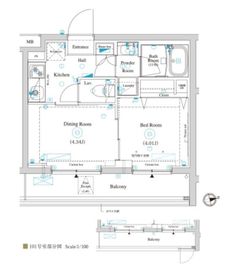 ラティエラ滝野川 201 間取り図