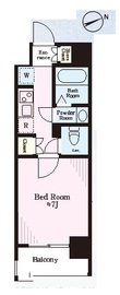 リージア代々木 601 間取り図