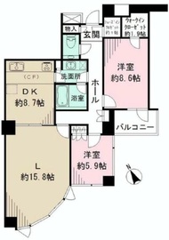 シェルトーレ三番町 3階 間取り図