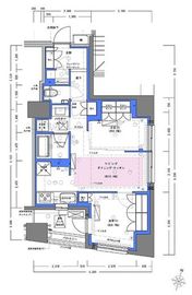 ディームス大手町ノース 405 間取り図