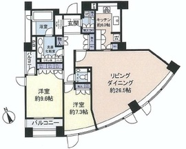 パークコート三番町 2階 間取り図