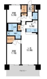 レジディア南千住 110 間取り図