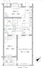 ガーデンコート代官山 212 間取り図