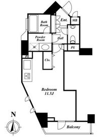 ドゥーエ西麻布1 901 間取り図