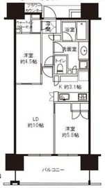 パークリュクス目黒 9階 間取り図