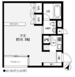 アピカ原宿 1階 間取り図