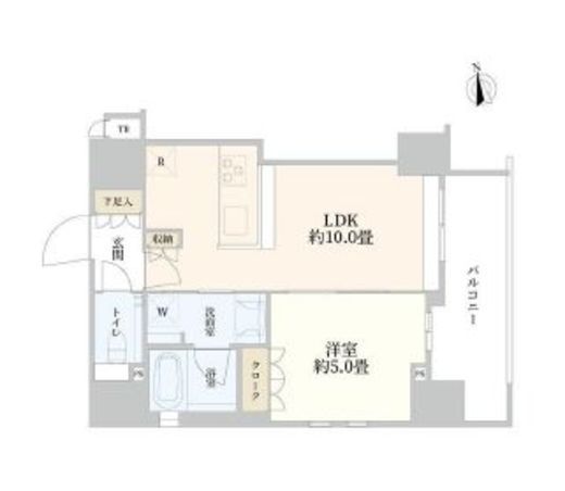 パークリュクス高輪 12階 間取り図