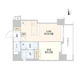 パークリュクス高輪 12階 間取り図