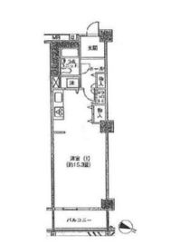 アクティ目黒駅前 1号棟 406 間取り図