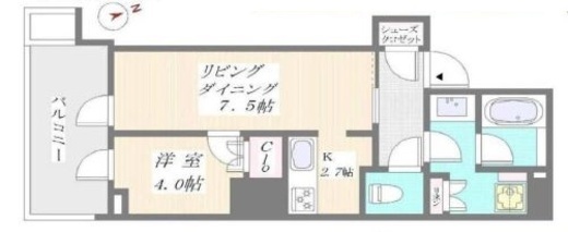 パークコート浜離宮ザ・タワー 10階 間取り図