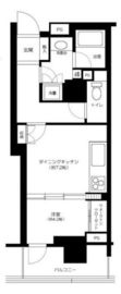 コスモポリス品川 15階 間取り図