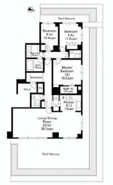 ホーマット三番町 12階 間取り図