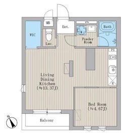 ルーチェ学芸大学 201 間取り図