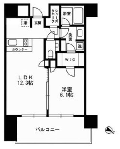 THE ROPPONGI TOKYO CLUB RESIDENCE 19階 間取り図