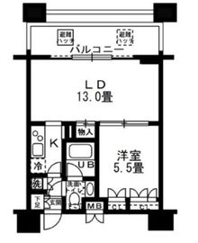 レジディア錦糸町 1003 間取り図