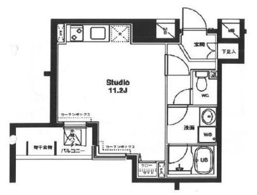 コンフォリア銀座イースト 1009 間取り図