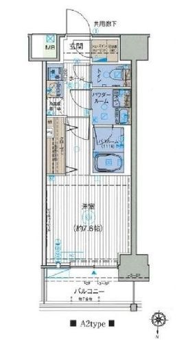 オーキッドレジデンス森下 704 間取り図