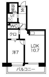 アクティ目黒駅前 2号棟 406 間取り図