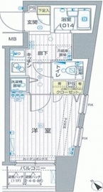 フォレシティ六本木 308 間取り図