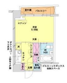 HF八丁堀レジデンス2 405 間取り図