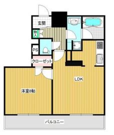 ライオンズ四谷タワーゲート 24階 間取り図