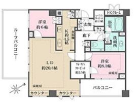 ザ・パークハウス代々木上原 5階 間取り図