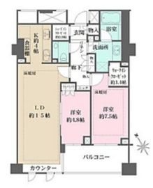 ザ・パークハウス代々木上原 2階 間取り図