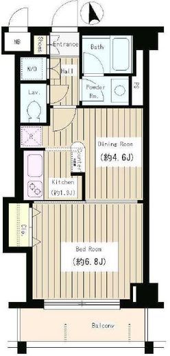 アミカル・エフ 306 間取り図