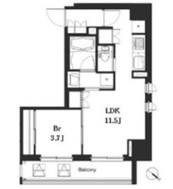 La Douceur巣鴨 (ラドゥセール巣鴨) 911 間取り図