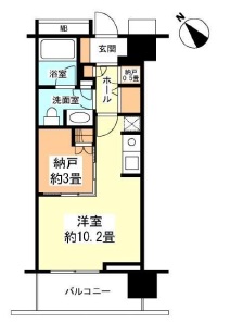 プリズムタワー 9階 間取り図