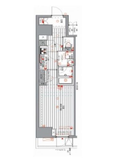 メインステージ千代田岩本町コモデ 6階 間取り図