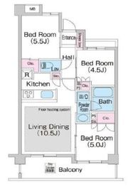 コンフォリア上池台 203 間取り図