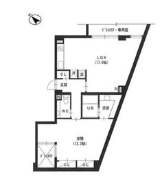 コージーコート学芸大学 1階 間取り図